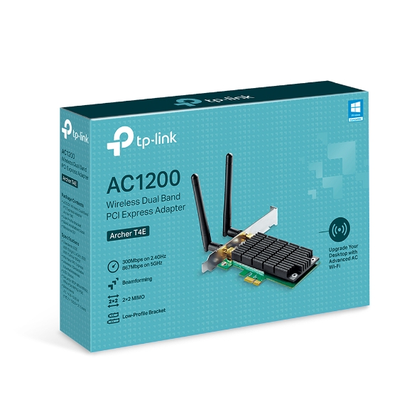 TP-LINK Tarjeta de Red Archer T4E, 867Mbit/s, PCI Express, 2 Antenas SKU: ARCHER T4E