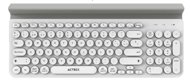 Teclado Acteck Inspire Comp TI695, Inalámbrico, Bluetooth/USB, Blanco/Gris (Español)
SKU: AC-934213