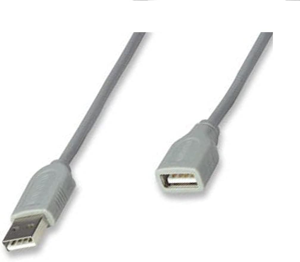 Manhattan Cable Extension USB Macho - USB Hembra, 1.8 Metros, Gris SKU: 165211