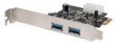 Manhattan Tarjeta PCI Express de 2 Puertos USB 3.0 de Súper Velocidad SKU: 151375