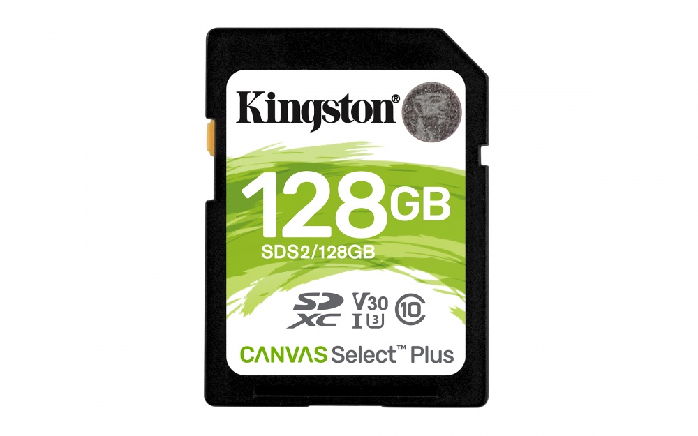 Memoria Flash Kingston Canvas Select Plus, 128GB SDXC UHS-I Clase 10 SKU: SDS2/128GB