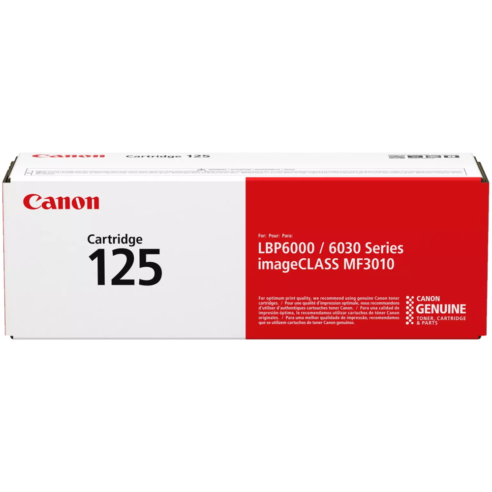 Canon 125 Negro Original Toner Canon Can-125 Canon LBP6000, 6030 Series  1,600 Pag. SKU: 3484B001