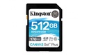 Memoria Flash Kingston Canvas Go! Plus, 512GB SD UHS-I Clase 10 SKU: SDG3/512GB