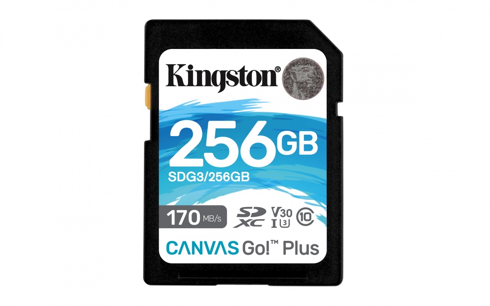 Memoria Flash Kingston Canvas Go! Plus, 256GB SDXC UHS-I Clase 10 SKU: SDG3/256GB