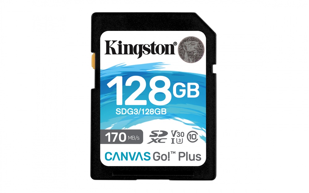 Memoria Flash Kingston Canvas Go! Plus, 128GB SDXC UHS-I Clase 10 SKU: SDG3/128GB