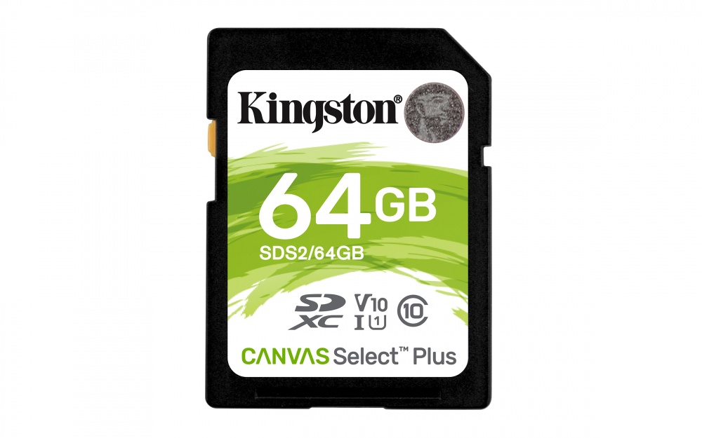 Memoria Flash Kingston Canvas Select Plus, 64GB SDXC UHS-I Clase 10 SKU: SDS2/64GB