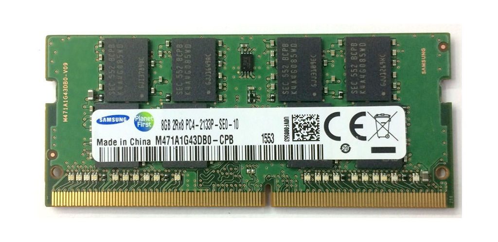 Memoria RAM Samsung DDR4, 2133MHz, 8GB, PC4-2133P SO-DIMM SKU: M471A1G43DB0-CPB