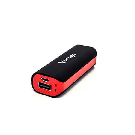 Cargador Portátil Vorago Power Bank PB-150, 2200mAh, Negro/Rojo SKU: PB-150/RD