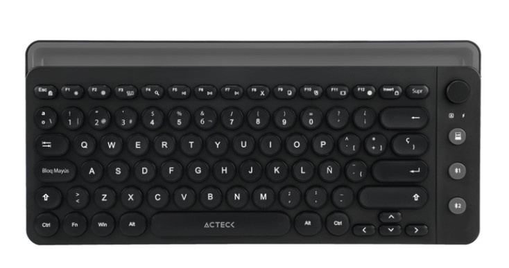 Teclado Acteck Uny Comp TI685 TKL, Inalámbrico, Bluetooth/USB, Negro (Español) SKU: AC-934183