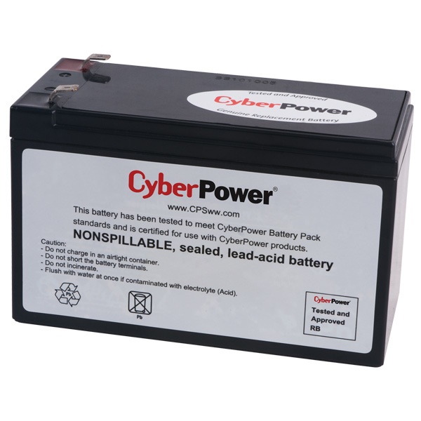 CyberPower Batería de Reemplazo para UPS RB1290, 12V, 9AH FR-1066 SKU: RB1290