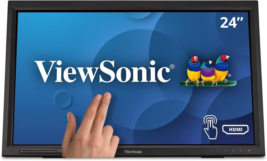 Monitor Viewsonic TD2423D 24" Pulgadas 1080p 10-Puntos Multi IR Touch Screen con HDMI, VGA, USB Hub y DisplayPort MNL-1929 SKU: TD2423D