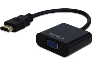 BRobotix Convertidor HDMI Macho - VGA Hembra, Negro SKU: 110910N