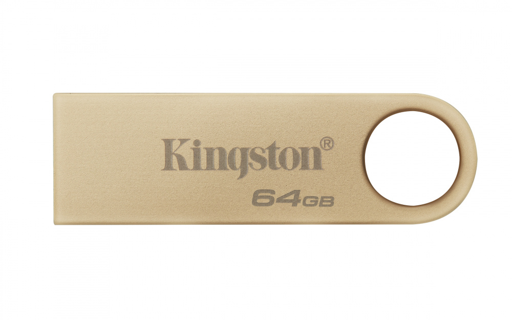 Memoria USB Kingston DataTraveler SE9 G3, 64GB, USB 3.2, Lectura 220MB/s, Dorado SKU: DTSE9G3/64GB