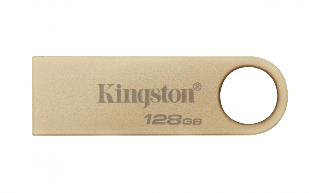 Memoria USB Kingston DataTraveler SE9 G3, 128GB, USB 3.2, Lectura 220MB/s, Dorado SKU: DTSE9G3/128GB