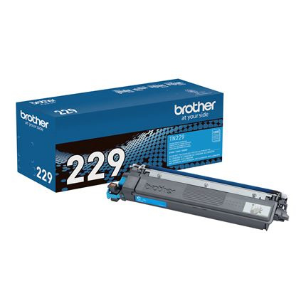 TN229C Cian Original Cartucho de Toner Brother TN-229C HL-L3220CDW, HL-L3280CDW, HL-L3295CDW, HL-L3300CDW, HL-L8245CDW, MFC-L3720CDW, MFC-L3765CDW, MFC-L3780CDW, MFC-L8395CDW, DCPL3560CDW 1,200 Pag. SKU: TN229C