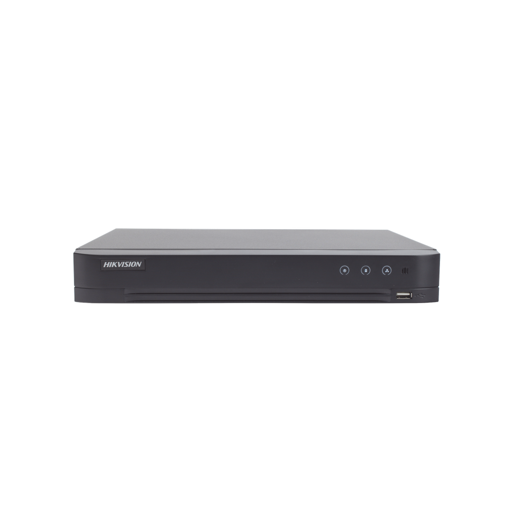 DVR 4 Canales TurboHD + 2 Canales IP / 5 Megapixel Lite - 3K Lite / Acusense (Evista falsas alarmas) / Audio por Coaxitron / 1 Bahía de Disco Duro / Salida de Video en Full HD HIKVISION SKU: IDS-7204HQHI-M1/S(C)