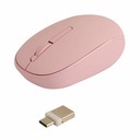 Mouse Perfect Choice Óptico Whisper, RF Inalámbrico, USB-C, 1000DPI, Rosa MS-1579 SKU: PC-045182