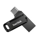 Memoria USB SanDisk Ultra Dual Drive Go, 128GB, USB C, Lectura 150MB/s, Negro/Plata SKU: SDDDC3-128G-G46