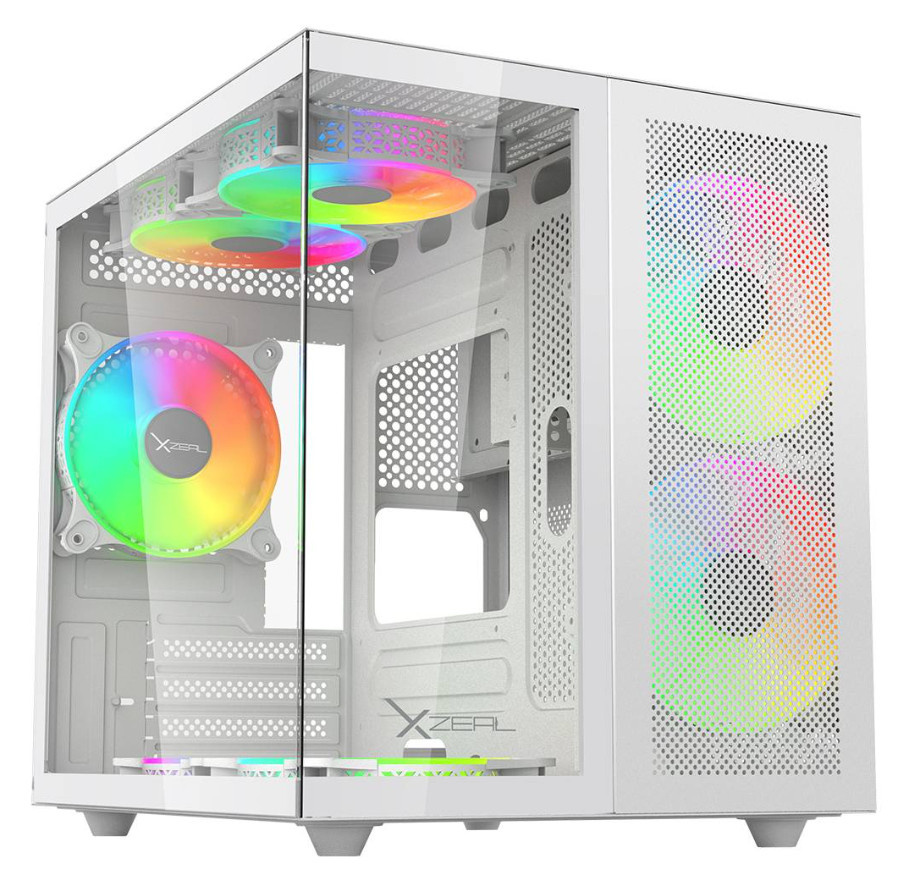 Gabinete XZEAL CXi1 con Ventana ARGB, Cubo, Micro-ATX/Mini-ITX, USB 3.0/1.1, sin Fuente, 3 Ventiladores ARGB Instalados, Blanco
SKU: XZGAMC1W