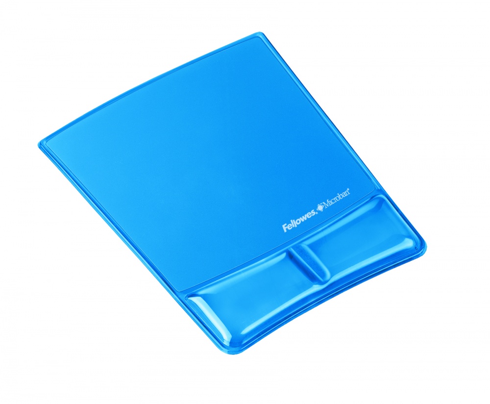 Mousepad Fellowes con Descansa Muñecas, 20x25.4cm, Grosor 2.4cm, Azul SKU: 9182201