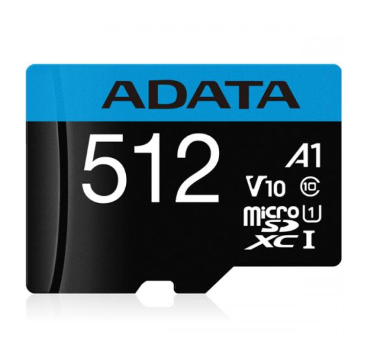 Memoria Flash Adata Premier, 512GB MicroSDXC UHS-I Clase 10, con Adaptador SKU: AUSDX512GUICL10A1-RA1