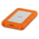 Disco Duro Externo LaCie Rugged USB-C 2.5'', 4TB, USB C 3.0, Naranja/Plata, A Prueba de Agua, Polvo y Golpes - para Mac/PC SKU: STFR4000800