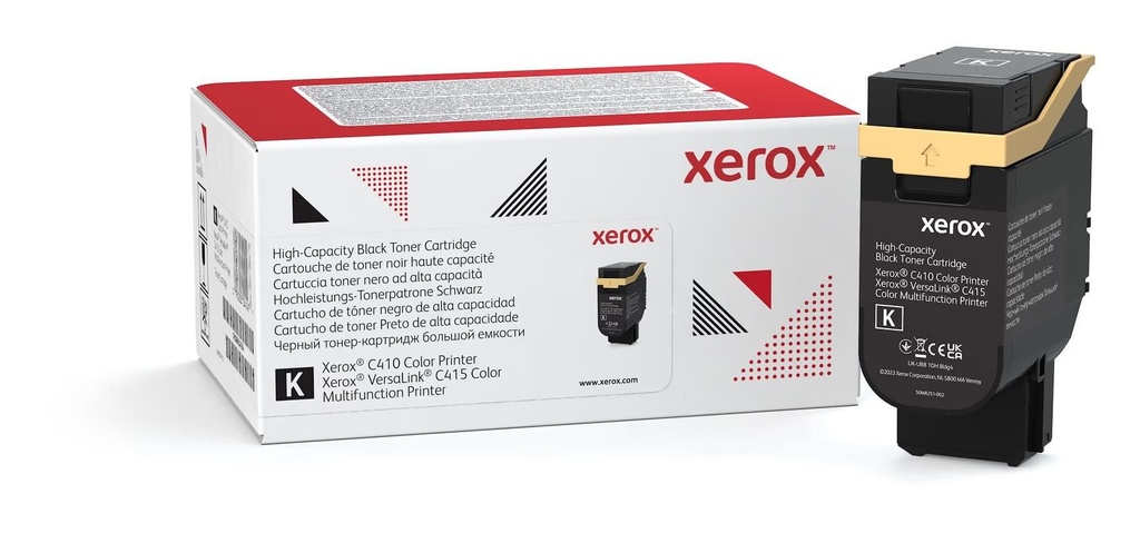 006R04764 Original Negro Toner Xerox VersaLink C410, C415 10,500 Páginas SKU: 006R04764