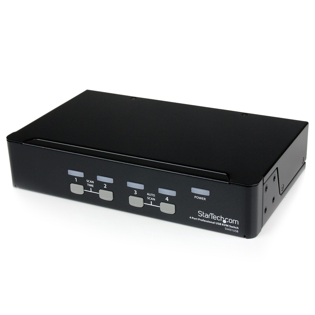 Startech Switch KVM Profesional SV431USB, USB/VGA, 4 Puertos SKU: SV431USB