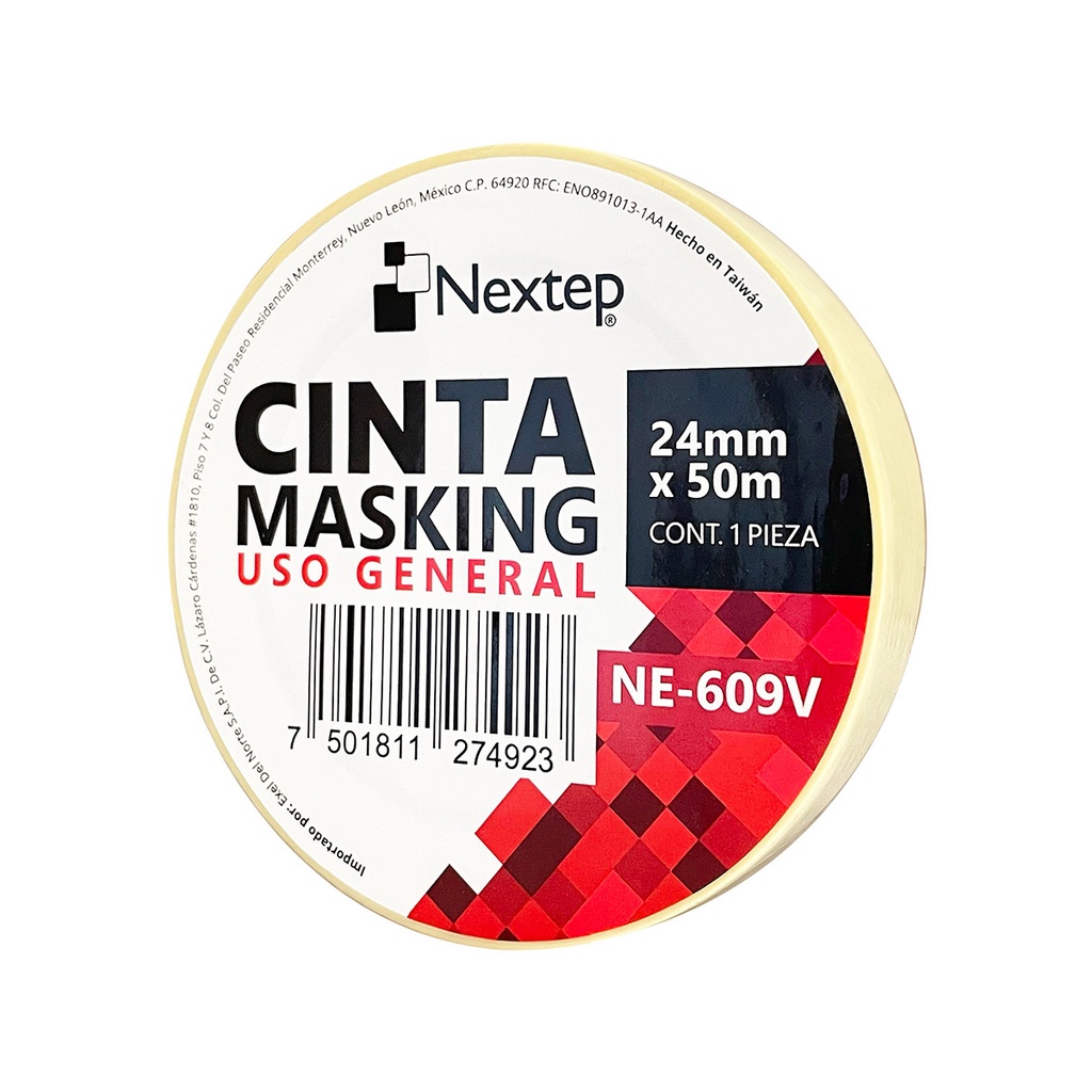 Cinta Masking Nextep Uso General 24mm x 50mts SKU: NE-609V