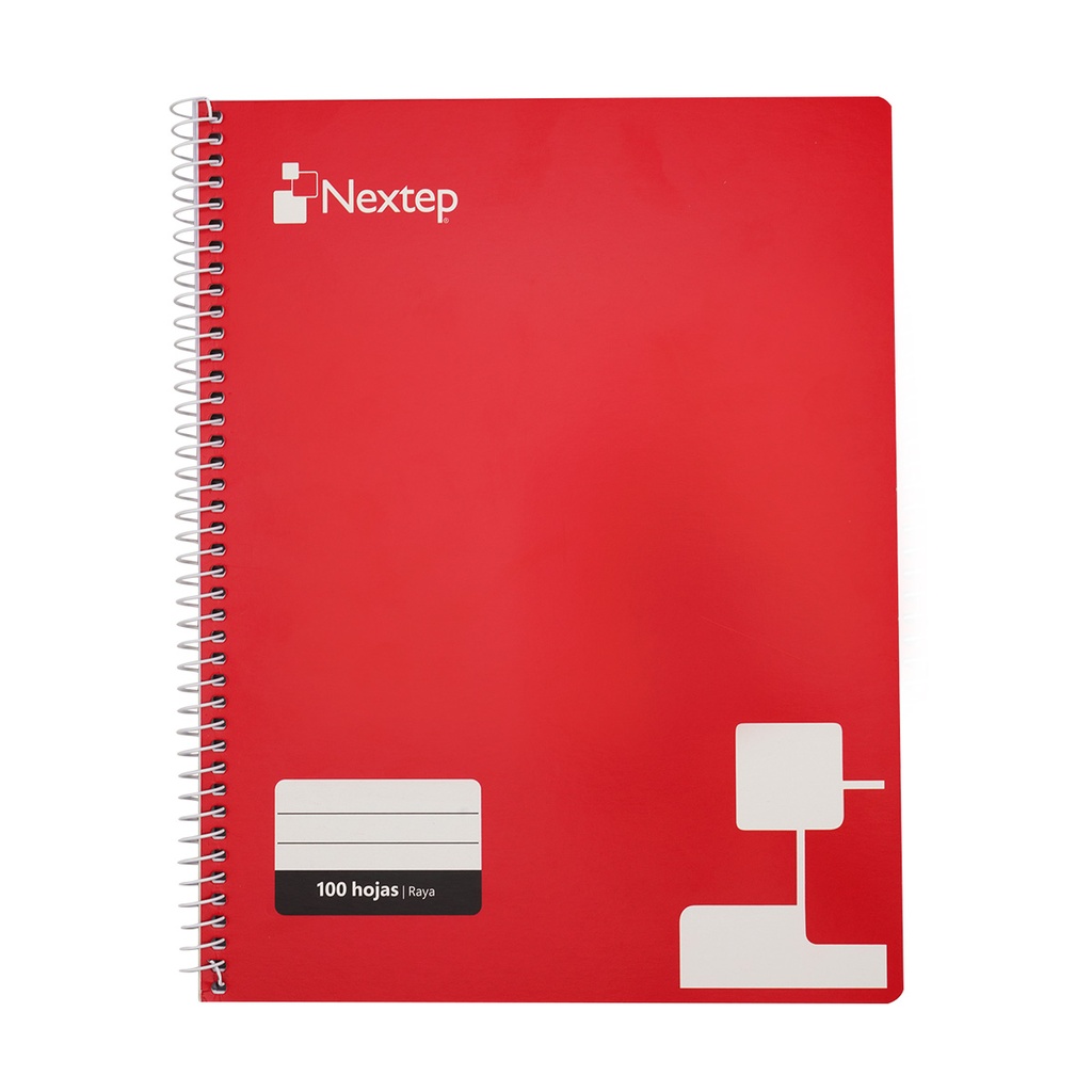 Cuaderno Nextep Profesional Raya, 100 Hojas, Espiral SKU: NE-007R 