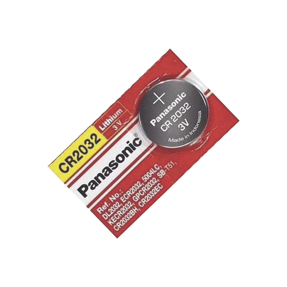 Batería de litio CR2032 CR-2032 Panasonic de 3 V a 225 mAh (No recargable) SKU: CR2032P