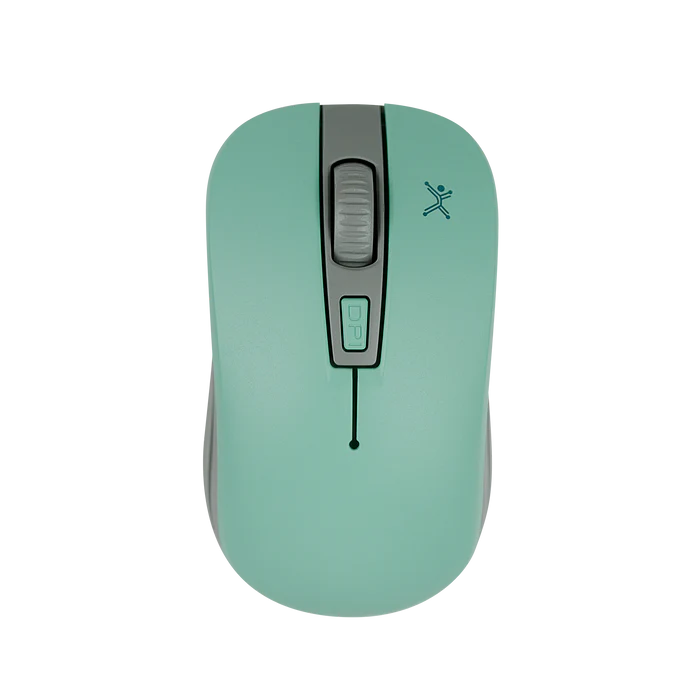 Mouse Perfect Choice Óptico Essential, RF Inalámbrico, 1600DPI, Turquesa/Gris MS-1241 SKU: PC-044819