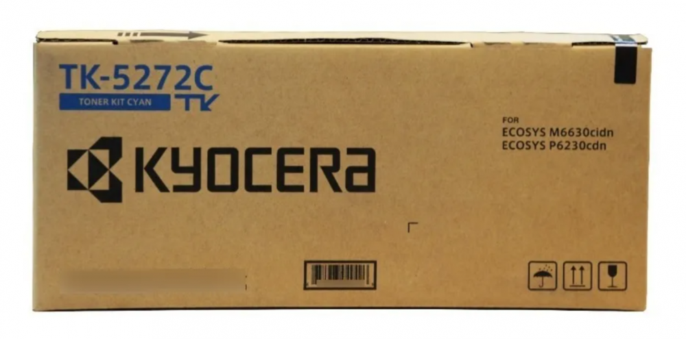 TK5272C Original Tóner Kyocera TK-5272C Cian, ECOSYS M6230cidn ECOSYS M6630cidn, ECOSYS P6230cdn 6,000 Páginas SKU: 1T02TVCUS0