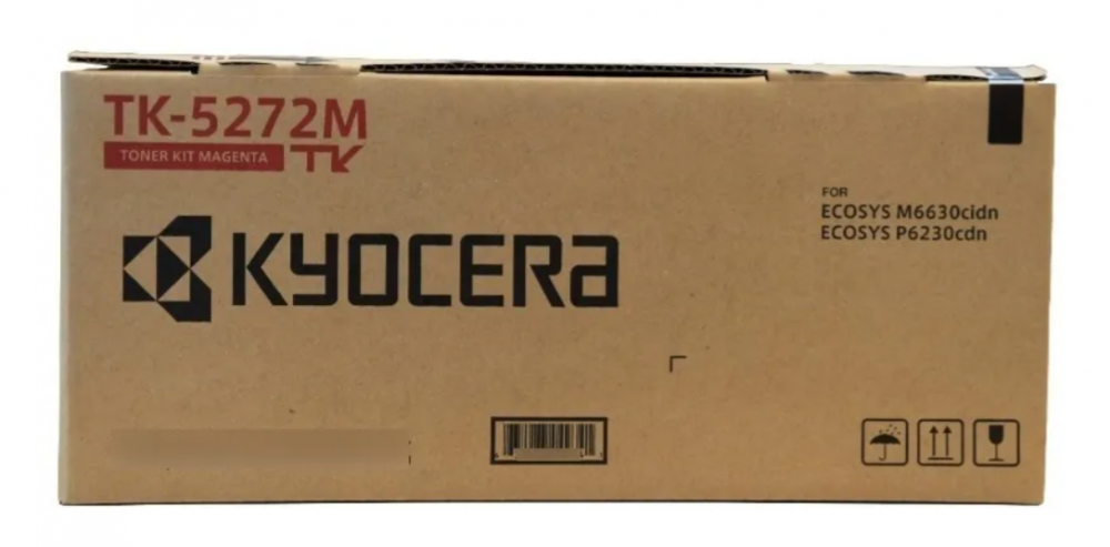 TK5272M Original Tóner Kyocera TK-5272M Magenta, ECOSYS M6230cidn ECOSYS M6630cidn, ECOSYS P6230cdn 6,000 Páginas SKU: 1T02TVBUS0