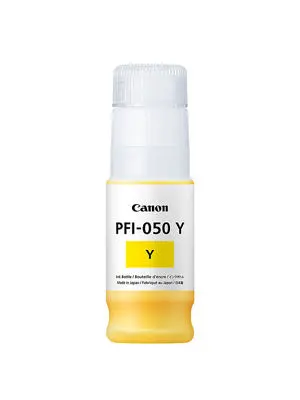 PFI-050Y Original Tanque de Tinta Canon Amarillo imagePROGRAF TC-20 5701C001AA 70ml SKU: PFI-050Y 