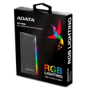 Adata Gabinete de Disco Duro EC700G RGB M.2, SATA, USB 3.2, Negro SKU: AEC700GU32G2-CGY