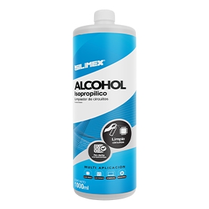 Alcohol Isopropílico en Bote de 1Litro Limpiador de Circuitos y Tarjetas Electrónicas, Equipos de vídeo, Fibra Óptica, Cómputo, y Equipo Telefónico 1000ml SILIMEX CN-1237 SKU: ALCOHOL