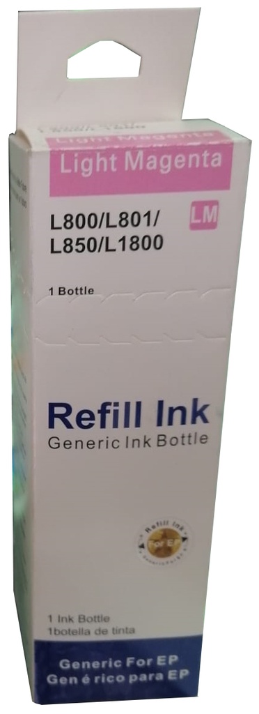 T673620 Magenta Light Compatible Bote de Tinta Epson L850, L810, L805, L1800, L800 70ml SKU: T673620COM