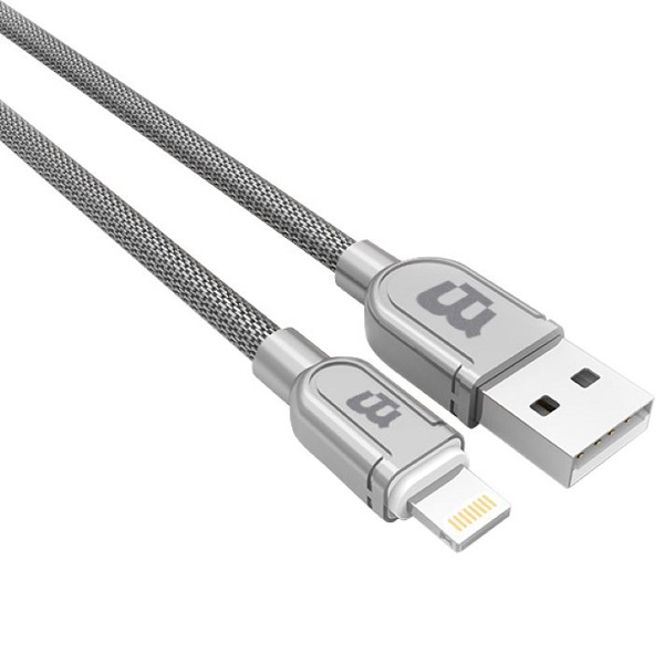 CABLE BLACKPCS (CA-EXCELENCE) LIGHTNING PLATA 1M TEJIDO 2.1A (CASLTE-3