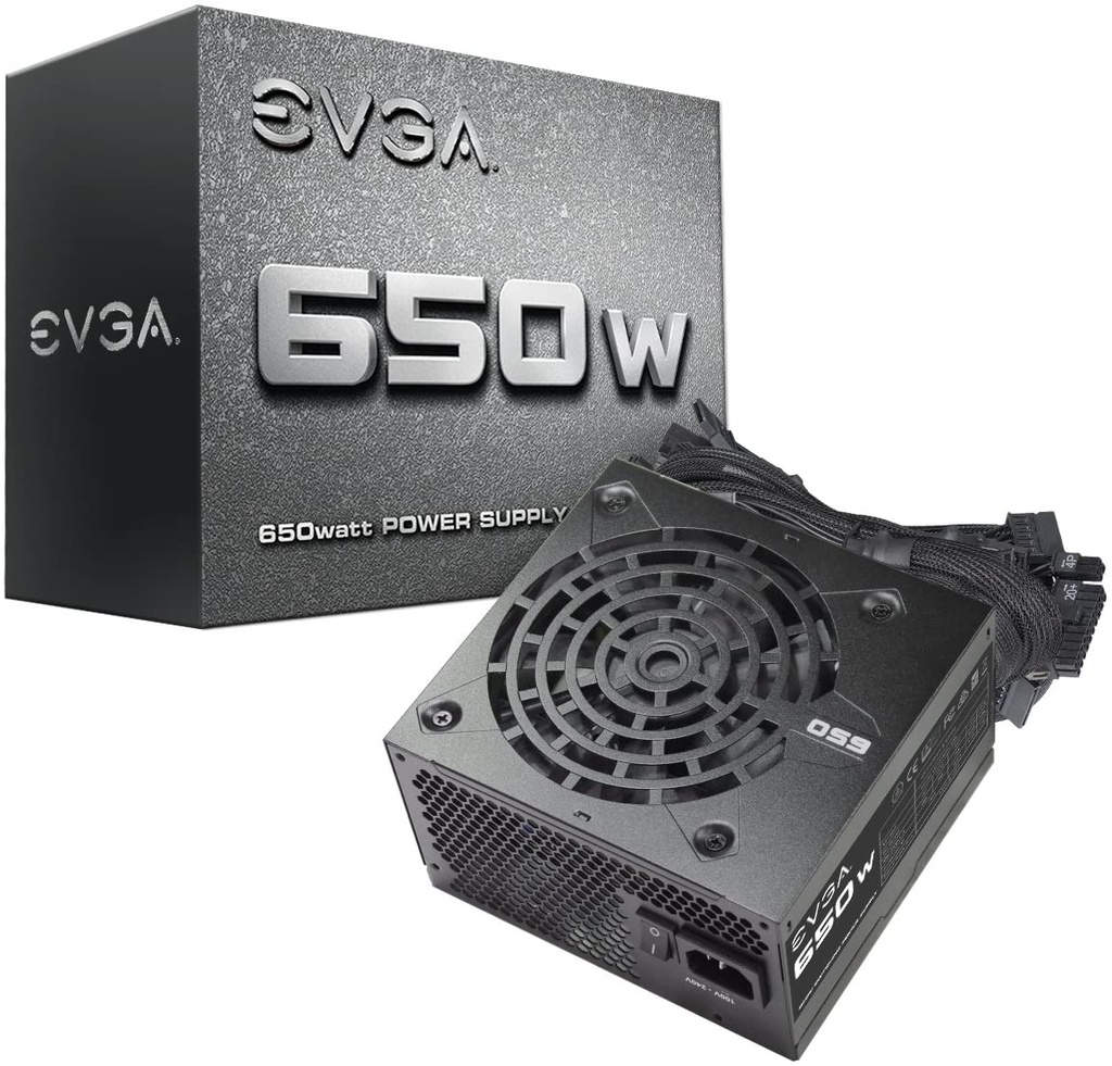 Fuente de Poder EVGA 100-N1-0650-L1, 20+4 pin ATX, 120mm, 650W SKU: 100-N1-0650-L1