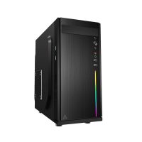 Gabinete Acteck Fusion X RGB, Tower, micro ATX, USB 3.0, incluye Fuente de 500W, Negro SKU: AC-929530