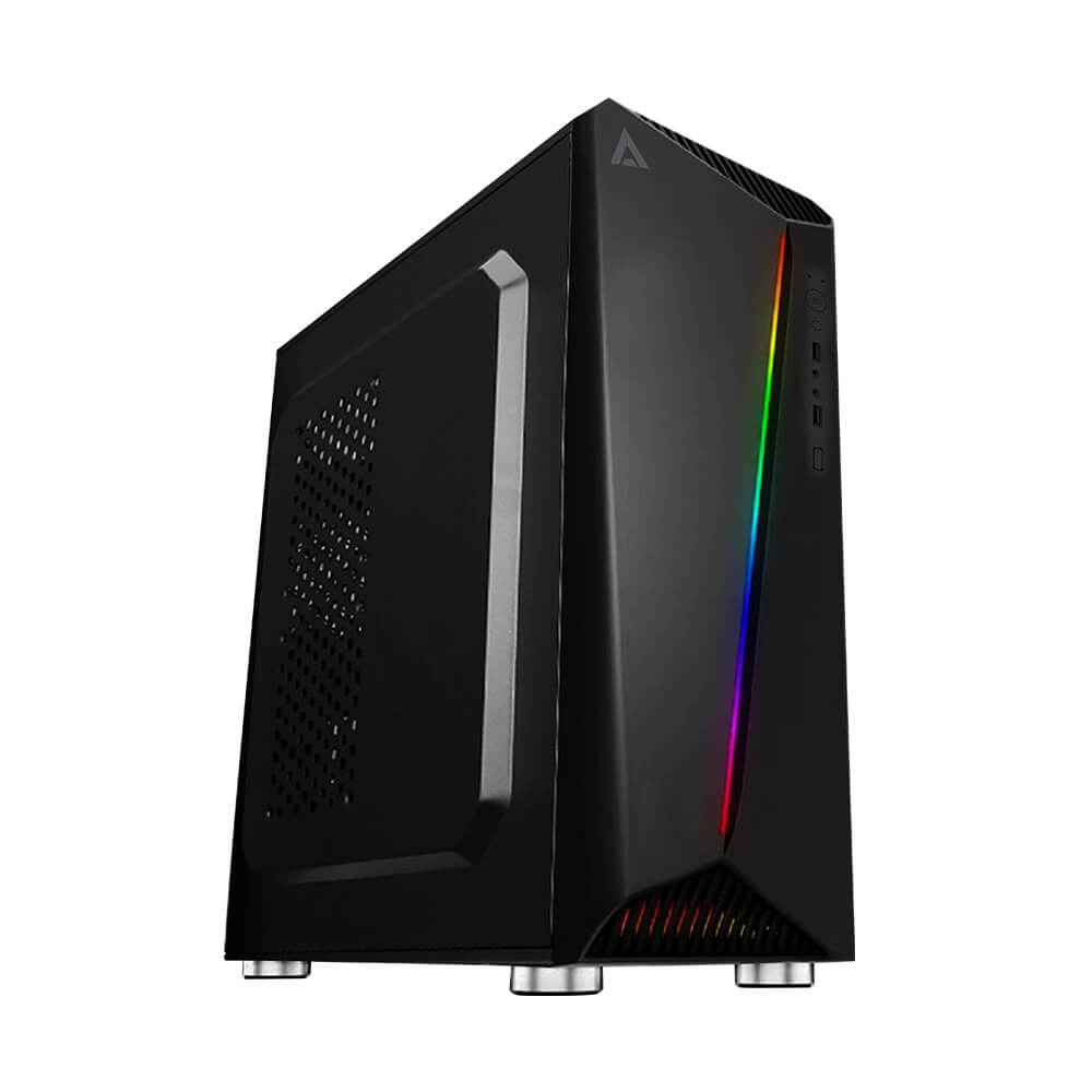 Gabinete Acteck Hercius X700, Midi-Tower, ATX/Micro ATX/Mini-ITX, USB 3.0, incluye Fuente de 500W, Negro SKU: AC-929554