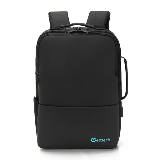 Getttech Mochila de Poliéster GMB-22003 para Laptop 15.6", Negro SKU: GMD-22003