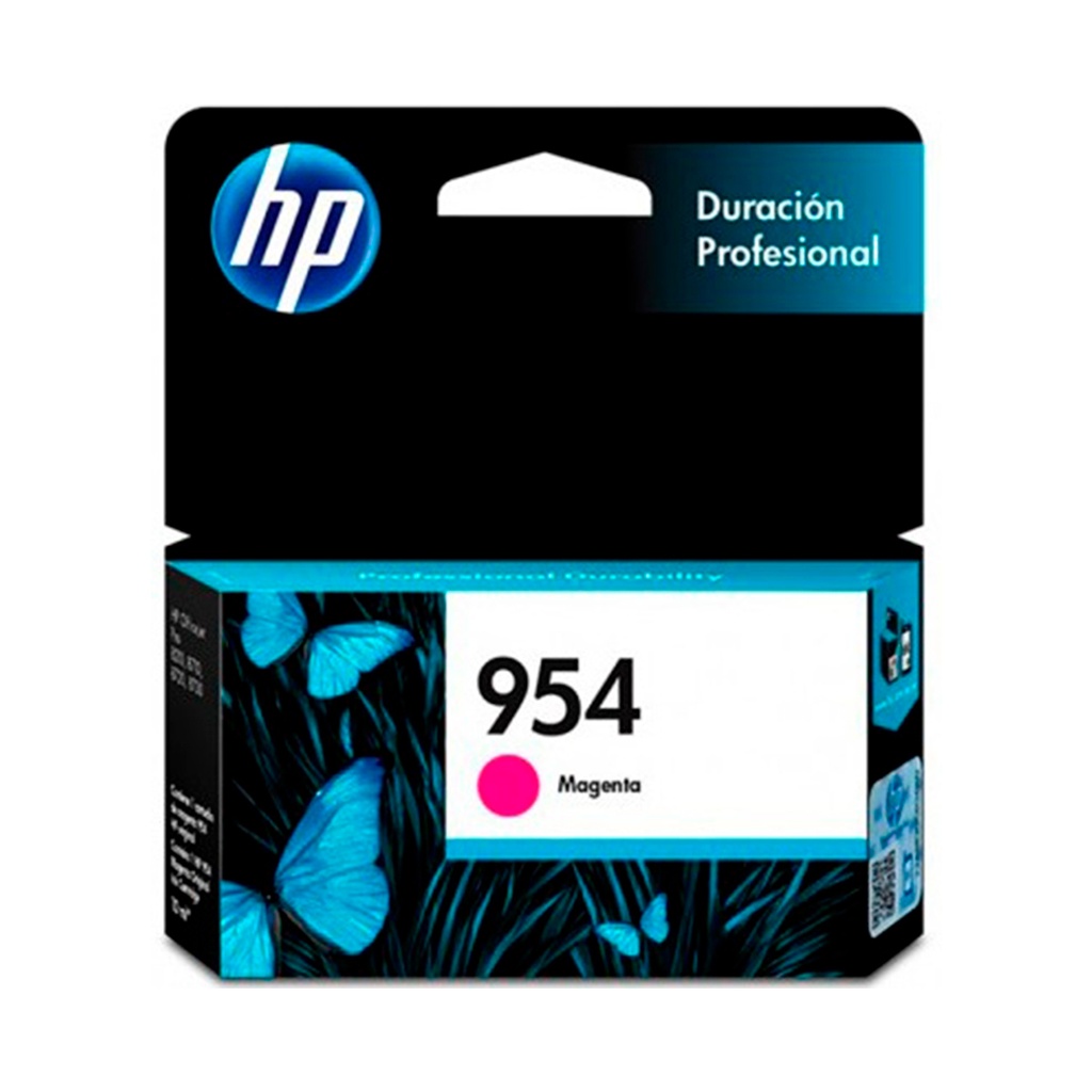 HP 954 Magenta Original Cartucho de Tinta HP954 HP Officejet Pro 7720/7740/8210/8710/8720/8730 10ml SKU: L0S53AL