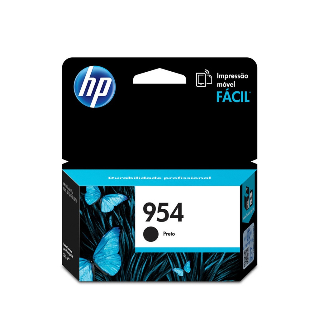 HP 954 Negro Original Cartucho de Tinta HP954 HP Officejet Pro 7720/7740/8210/8710/8720/8730 23.5 ml. SKU: L0S59AL