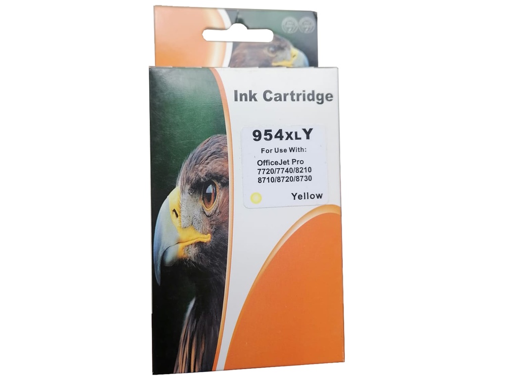 HP 954XL Amarillo Compatible Cartucho de Tinta HP954XL HP Officejet Pro 7720/7740/8210/8710/8720/8730 20ml. SKU: 954XLY