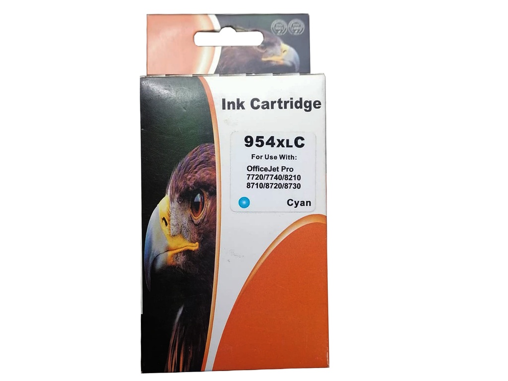 HP 954XL Cian Compatible Cartucho de Tinta HP954XL HP Officejet Pro 7720/7740/8210/8710/8720/8730 20ml. SKU: 954XLC