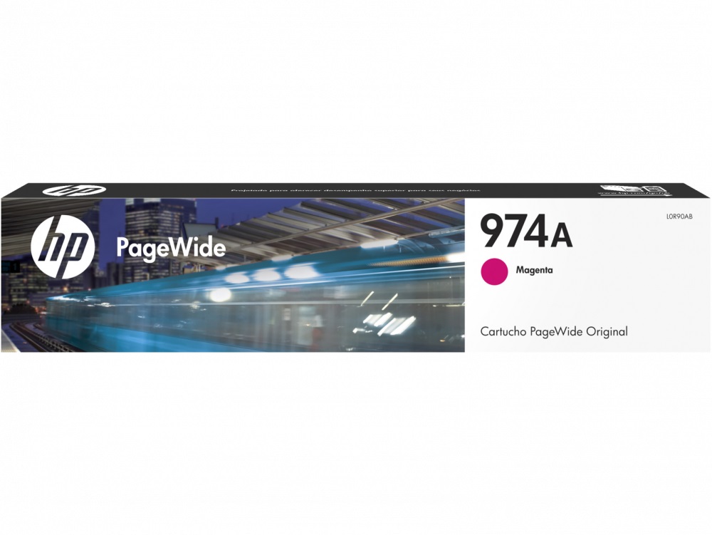 HP 974 Magenta Original Cartucho de Tinta HP974 HP Pagewide Series 352 Y 377; HP Pagewide Pro Series 452, 477, 552, 577 3,000Pag. 35.5ml SKU: L0R90AL