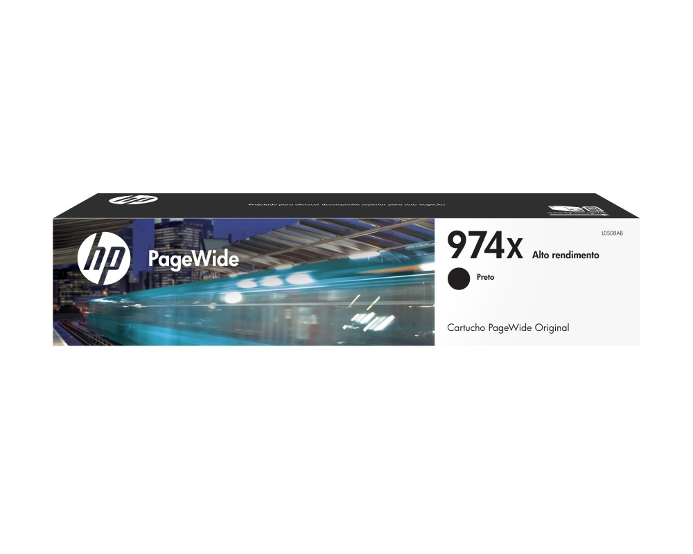 HP 974XL Negro Original Cartucho de Tinta HP974XL HP Pagewide Series 352 Y 377; HP Pagewide Pro Series 452, 477, 552, 577 10,000Pag. 182.5ml SKU: L0S08AL