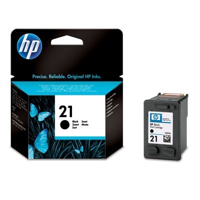 HP 21 Negro Original Cartucho de Tinta HP21 HP Deskjet D2330 Printer HP Deskjet 3910, 3920, 3930, 3940, D1311, D1320, D1330, D1341, D1360, D1420, D1430, D1445, D1455, D1460, D1468, D1520, D1530, D1560, D2330, D2345, D2360, D2430, D2445, D2460, D2468, F2110, F2120, F2140, F2180, F2185, F2187, F2210, F2212, F2235, F2240, F2250, F2275, F2280, F2290, F325, F335, F340, F350, F370, F375, F380, F390, F394, F4135, F4140, F4150, F4172, F4175, F4180, F4185, F4190, and F4194 Printers, HP Officejet 4315 and J3680 All-in-One Printers, and HPPSC 1410 All-in-One 190Pag. SKU: C9351AL